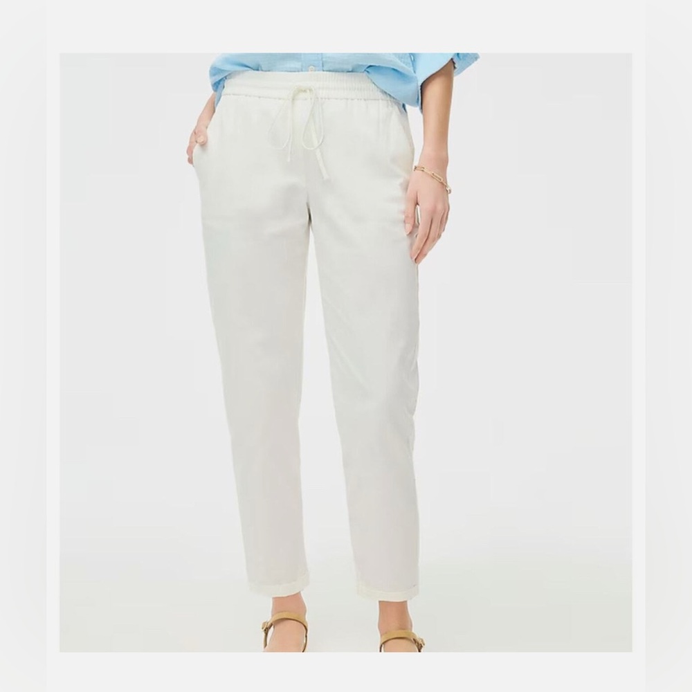 J. Crew linen/cotten blend drawstring pant